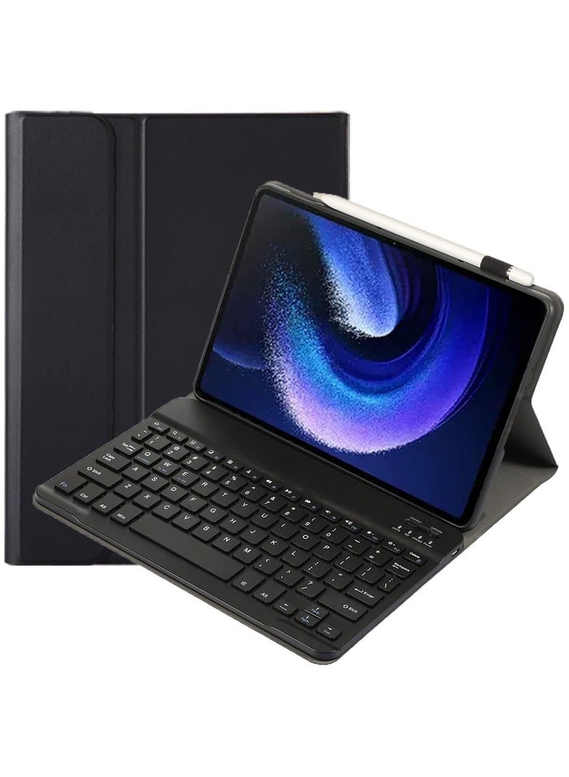 Arabic and English Keyboard Case for Huawei Matepad air 11.5 2023, Detachable Keyboard -Wireless Bluetooth Magnetically Detachable - Image 1
